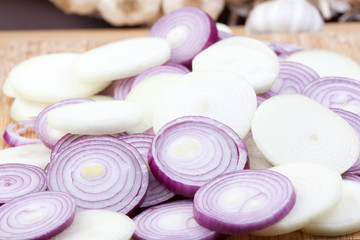 Obraz na płótnie Canvas chopped onions