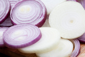 Obraz na płótnie Canvas macro picture of onions