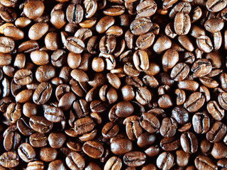 Coffee beans background.