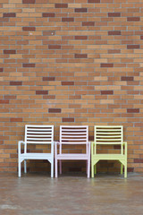 Fototapeta na wymiar Three chairs
