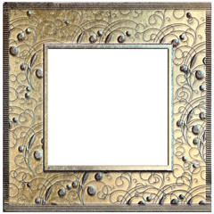 Picture frame with floral ornament
