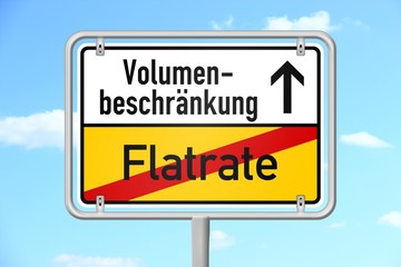 ortsschild v3 himmel flatrate volumenbeschraenkung I