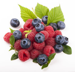 Many blueberries