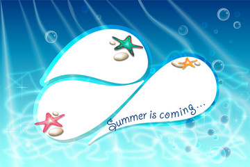 Sea Background with Drop Space