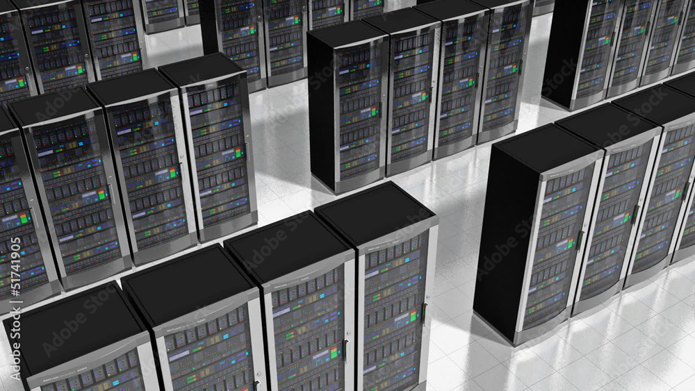 Poster Network servers in datacenter