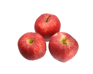 Fototapeta na wymiar red apples isolate white background