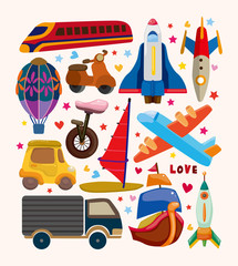 set of transport icons © notkoo2008