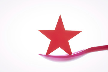 Obraz premium Red star sign