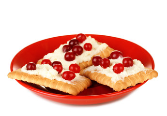 Cookies with cheese and cranberry