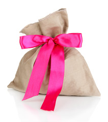 Small sack, isolated on white