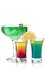 three cocktails
