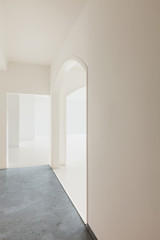 White apartment Interior, detail corridor