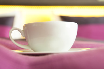 Coffee or tea served to bed