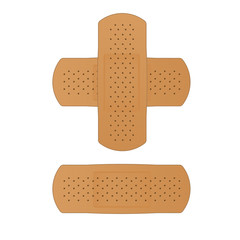 medical patch isolated on white background