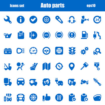 icons auto blue