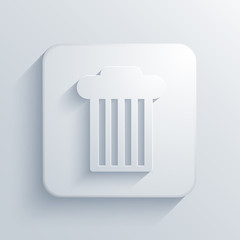 Vector light square icon. Eps10