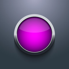 Vector web button design on gray background. Eps10