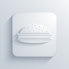 Vector light square icon. Eps10