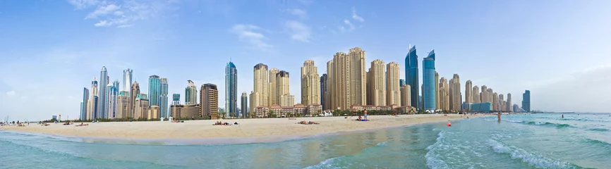 Tuinposter Marina Beach - Panorama (Dubai) © ChantalS
