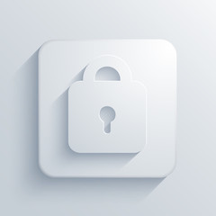 Vector light square icon. Eps10