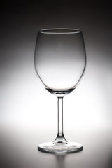 empty wineglass