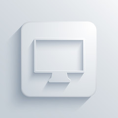 Vector light square icon. Eps10
