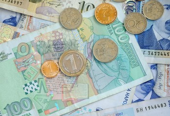 bulgarian bankonotes and coins