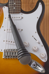 Guitar and microphone