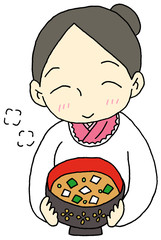 おふくろの味　みそ汁