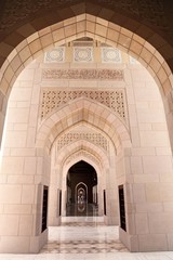 Fototapeta na wymiar Sultan Qaboos Wielki Meczet, Maskat (Oman)
