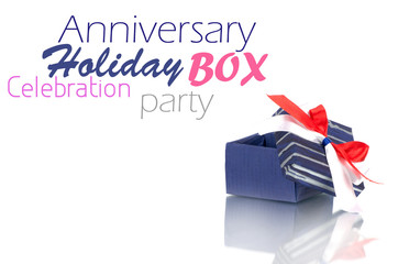 Fototapeta na wymiar gift box with ribbon isolated on white