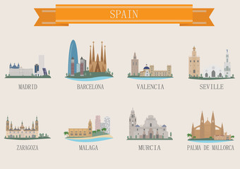 Obraz premium City symbol. Spain