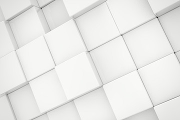 White cubes background