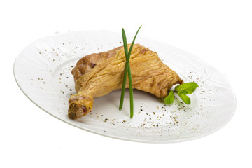 Smoked chicken leg