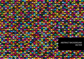 Stickers fenêtre Zigzag fond de vecteur abstrait avec des triangles colorés