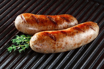 Barbecued pork sausages