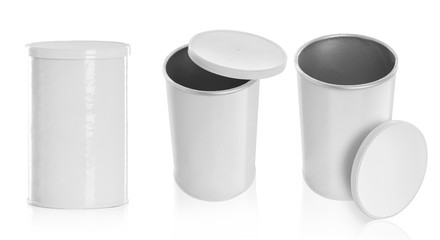 Open Potato Chips Snack Container