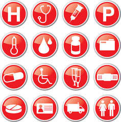 emergency icon set