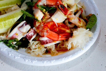 Mixed Seafood Salad - Food Thailand.