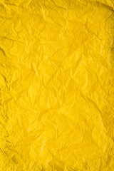 yellow crumpled paper background