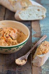 Homemade hummus