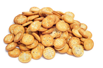 salty round crackers