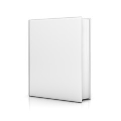 white book with blank covers
