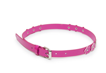 belt pink color isolated