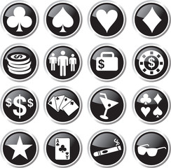 poker icon set