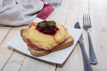 Hawaiian Toast with cranberries