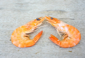 gambas cuites