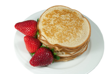 Crepes con  fresas