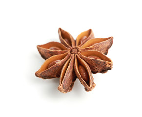 Star anise isolated on white background