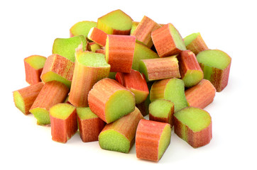 Fresh rhubarb